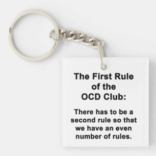 Eerste regel van de OESO-club Sleutelhanger