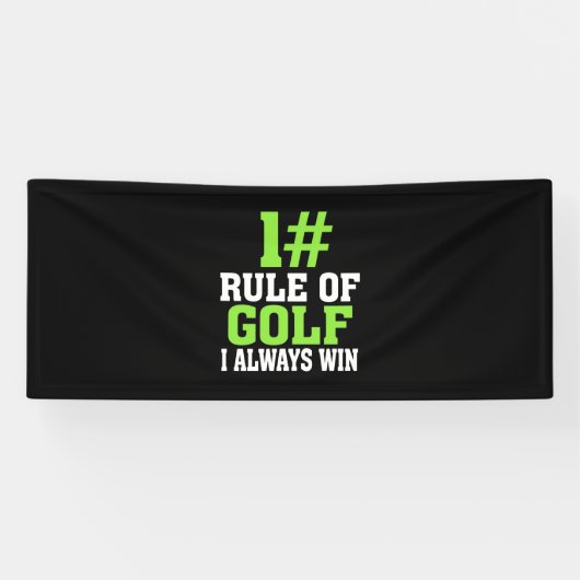 Eerste regel van Golf Spandoek (Horizontaal)