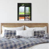 Eerste Regen, Ivy en baksteen verpakt Canvas (Insitu (Slaapkamer))