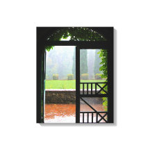 Eerste Regen, Ivy en baksteen verpakt Canvas