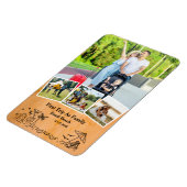 Eerste reis als Family Keepsake & Custom 4 foto's Magneet (Linkerzijde)