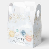 Eerste reis rond de draagtas van de zonne-aar bedankdoosjes (Geopend)