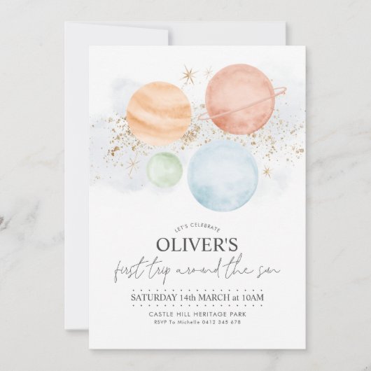 Eerste reis rond de Eerste Uitnodiging van de Zon  (Voorkant)