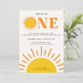 Eerste reis rond de eerste verjaardag van Sun Girl Kaart (Staand voorkant)