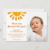 Eerste reis rond de foto van de eerste zondag kaart (Voorkant)