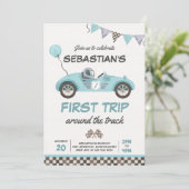 Eerste reis rond de hartlijn van het spoor 1 zater kaart (Staand voorkant)