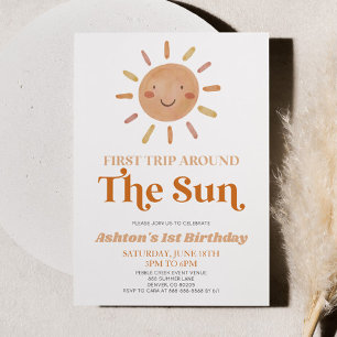 Eerste reis rond de Sun Boho 1e verjaardag Kaart