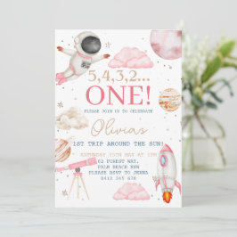 Eerste reis rond de Sun Girl Space 1e verjaardag Kaart