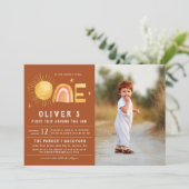 Eerste reis rond de zon | 1e verjaardag kaart (Staand voorkant)