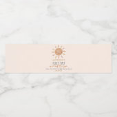 Eerste reis rond de Zon 1e verjaardag Waterfles Etiket (Enkel label)