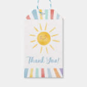 Eerste reis rond de zon Dank u wel Cadeaulabel (Voorkant)