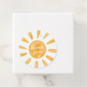 Eerste reis rond de zon Eerste verjaardag Bedankjes Labels (In situ)