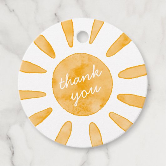 Eerste reis rond de zon Eerste verjaardag Bedankjes Labels (Voorkant)