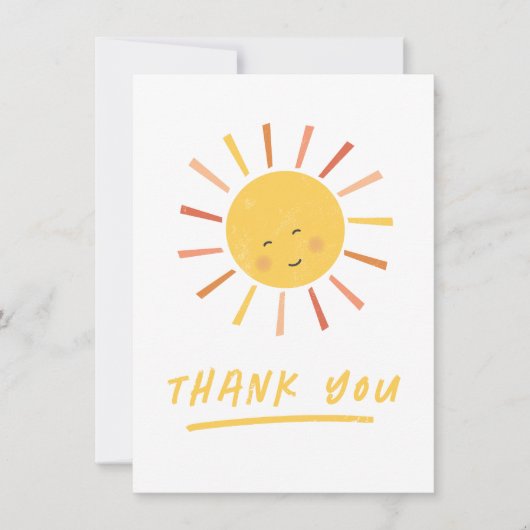 Eerste reis rond de zon Kinderverjaardag Bedankkaart (Voorkant)