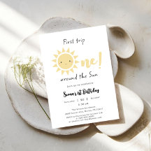 Eerste reis rond de zon leuk 1e verjaardag