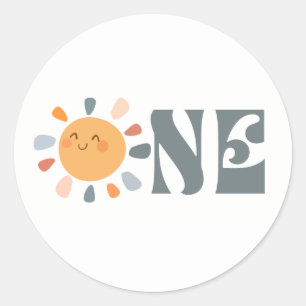 Eerste reis rond de zon ONE Ronde Sticker