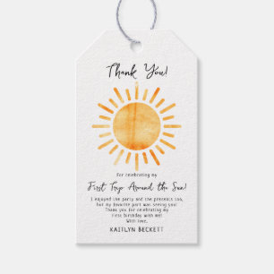 Eerste reis rond de zon op 1 oktober cadeaulabel