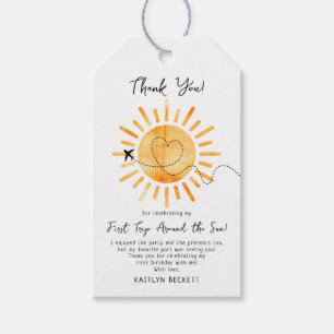 Eerste reis rond de zon op 1 oktober cadeaulabel