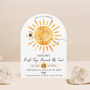 Eerste reis rond de zon op 1 oktober kaart