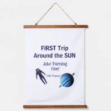 Eerste reis rond de zon planeet astronaut verjaard