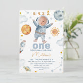 Eerste reis rond de zon QR Code 1e verjaardag Kaart (Staand voorkant)