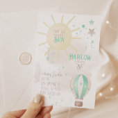 Eerste reis rond de zon sterft de eerste verjaarda kaart