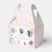 Eerste reis rond de zon tijdens de zomerdag bedankdoosjes (Achterkant)