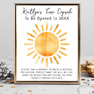 Eerste Reis Rond De Zon Tijdscapsule Spel Poster