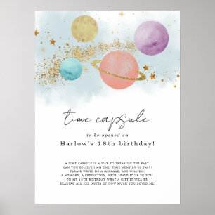 Eerste reis rond de zon Time Capsule Poster