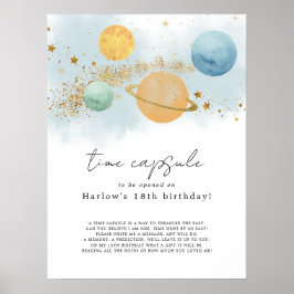 Eerste reis rond de zon Time Capsule Poster