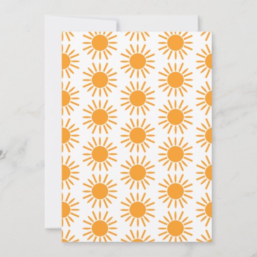 Eerste reis rond de zon uitnodiging (Achterkant)