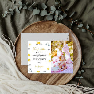 Eerste reis rond de zon verjaardag dank u kaart