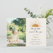 Eerste reis rond de zondag foto kaart (Staand voorkant)