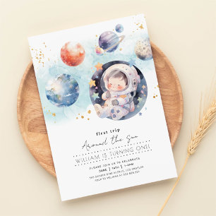 Eerste reis rond de zondag kaart