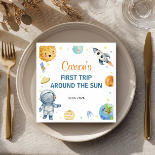 Eerste reis rond de zondag servet