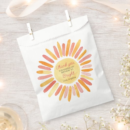 Eerste reis rond de Zonnedag Partij Dank u Bedankzakje (Geknipt)