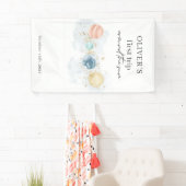 Eerste reis rond de zonneruimte, 1e verjaardag spandoek (Insitu)