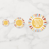 Eerste reis rond de zonuitnodiging confetti (Voorkanten)