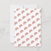 Eerste reis rond Sun Boho Rainbow 1e verjaardag Kaart (Achterkant)