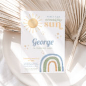 Eerste reis rond Sun Boy Rainbow 1e verjaardag Kaart