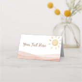 Eerste reis rond Sun Place Card Verjaardagsfeest (Voorkant)