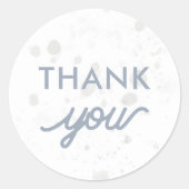 Eerste reis Space Party Moon Dank u Sticker (Voorkant)