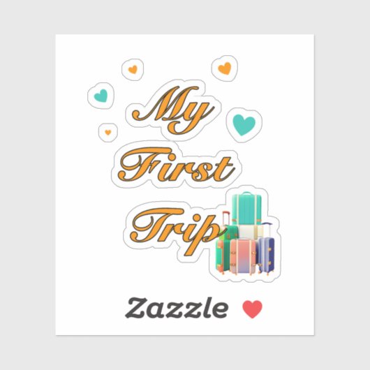 Eerste reis sticker (Vel)