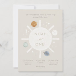 ‘Eerste reis’ Sun Space 1e verjaardag Kaart