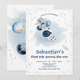 Eerste reis van de eerste verjaardag van de ruimte kaart