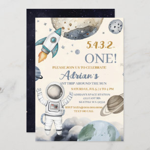 Eerste reis van de eerste verjaardag van de ruimte kaart