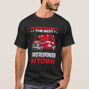 Eerste Responder Ambulance Ems Politie Emt Paramed T-shirt