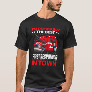 Eerste Responder Ambulance Ems Politie Emt Paramed T-shirt