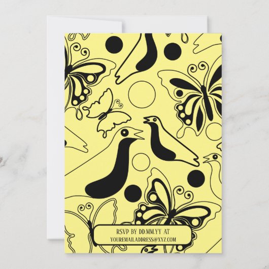 Eerste Rijst Annaprashan Bengaalse Aanpasbare Kaart (Achterkant)