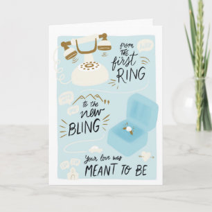 Eerste Ring naar New Bling Gefeliciteerd Wedding Kaart